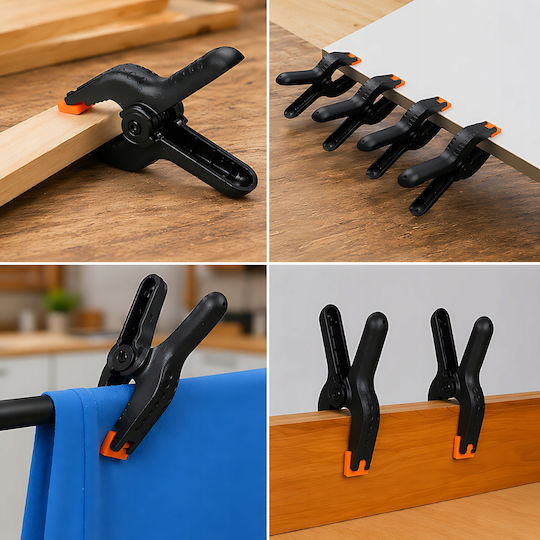 Spring Clamp Carpenter Modeler Support Clip 4" 11.5cm