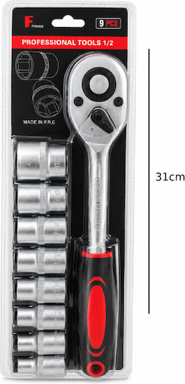 Ratchet with Sockets 1\2" 9pcs