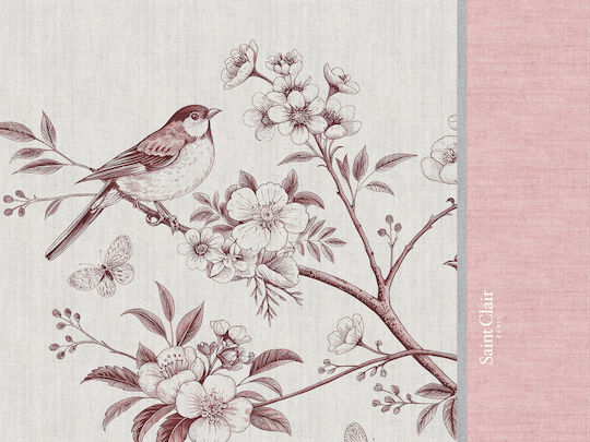 Saint Clair 26 Fabric Pink Placemats 45x33cm 4 Pieces Saint Clair 26 Fabric Pink Placemats 45x33cm 4 Pieces