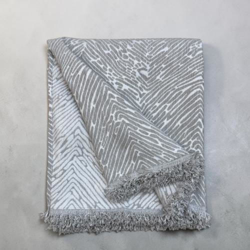 Linea Home Berre Throws Set 3 pcs Chenille Grey