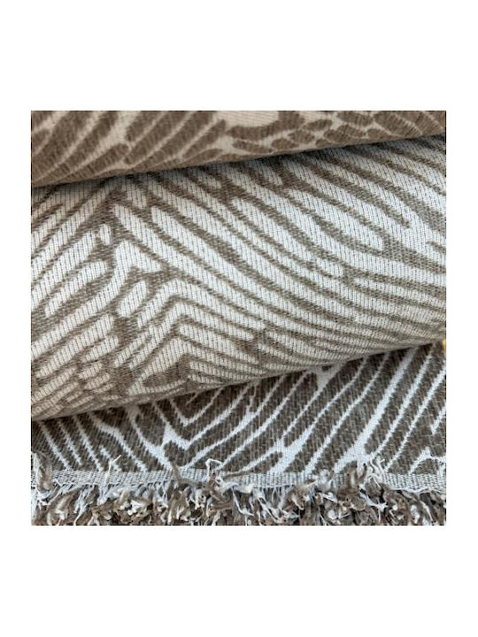 Linea Home Berre Ριχτάρι Τετραθέσιου Καναπέ Chenille 180x320εκ. Μοκα