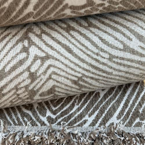 Linea Home Berre Ριχτάρι Τετραθέσιου Καναπέ Chenille 180x320εκ. Μοκα