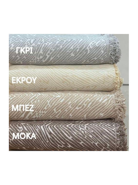 Linea Home Berre Sesselüberwurf Chenille 180x160cm Herstellerfarbe Mocca