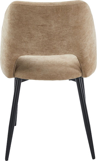 Lamett Dining Chairs with Fabric Upholstery Taupe 2 Pieces 51x58x82cm
