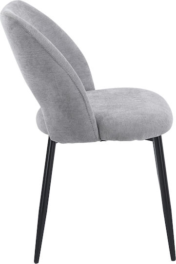 Lamett Dining Chairs with Fabric Upholstery Grey 2 pcs 51x58x82cm