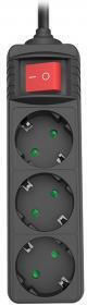 Sonora Power Strip 3 Sockets with Switch and Cable 1.5m