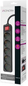 Sonora Power Strip 5 Sockets with Switch and Cable 1.5m