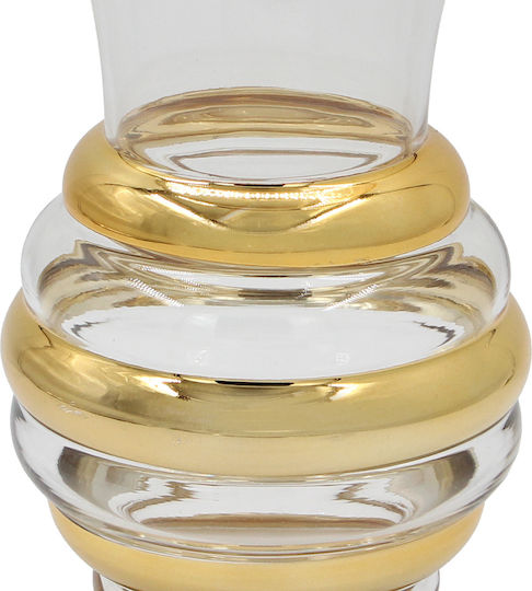 Keskor Glasvase Gold Y23cm