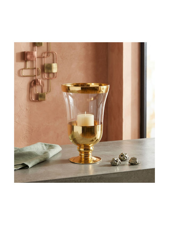 Keskor Keskor Dekorative Glasvase Gold Y26cm
