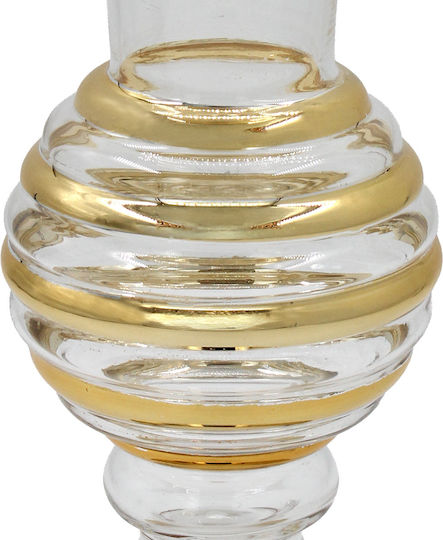 Keskor Vase Glas Gold Y32cm