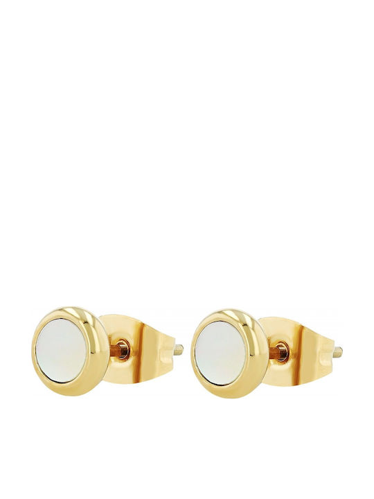Akzent Stud Earrings Gold Plated Steel Earrings