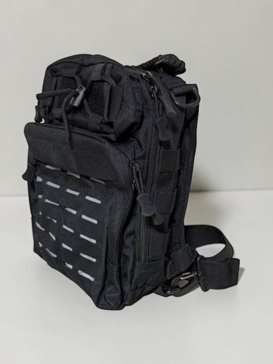 Herren Schulter / Crossbody Tasche Schwarz
