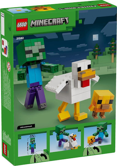 LEGO Minecraft Chicken Jockey for 9+ Years 344 Pieces