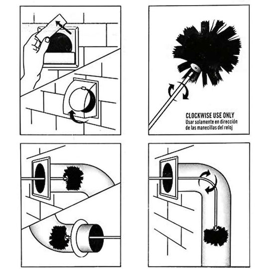 Perie Metalică Pentru Curățarea Coșului De Fum Rotundă