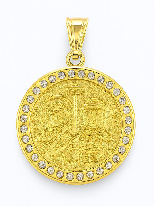 Daskalakis Kinder Amulette Doppelseitiger Anhänger mit Kette Konstantin-Münze aus Silber 56677 Daskalakis Kinder Amulette Doppelseitiger Anhänger mit Kette Konstantin-Münze aus Silber 56677