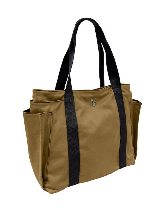 Feel & Touch Fabric Black Beach Bag