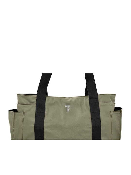 Feel & Touch Fabric Black Beach Bag