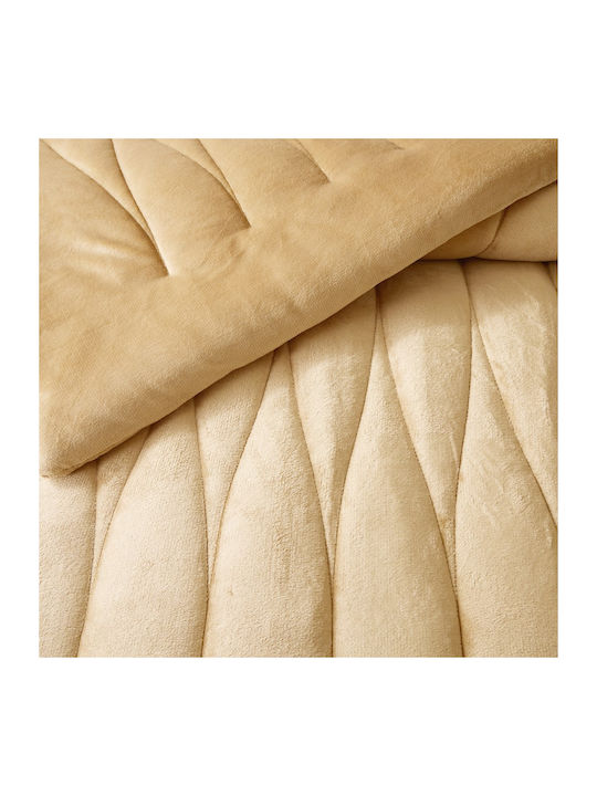 Liolios Home Sherpa Comforter Super King 220x240cm Doha Camel