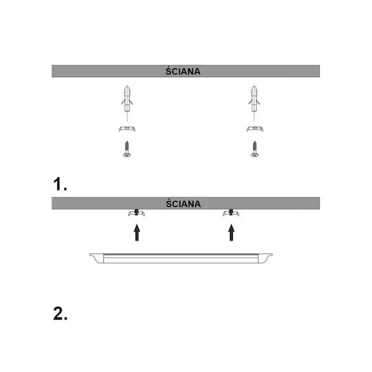 Verk Group LED Linear Ceiling Light 28W Warm White 120cm