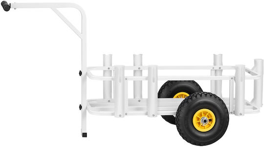 Vevor Καρότσι Ψαρέματος Παραλίας 90,7 Kg Ατσάλινο Σκελετό Ρόδες Παντός Εδάφους 280 Mm 7 Θήκες Καλαμιών Kjsyjccgkjkhrrl01001v0