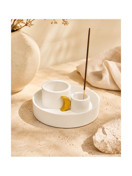 Ceramic Holder Moon 3 1 Burn Palo Santo Incense Stick Fragrance Stick