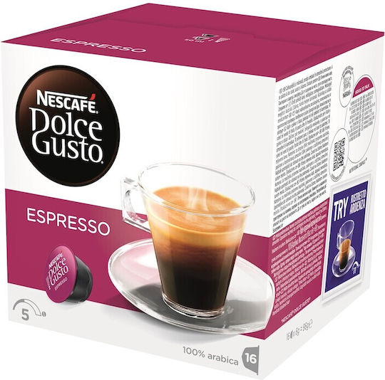 Nescafe Κάψουλες Espresso Συμβατές με Μηχανή Dolce Gusto 48caps