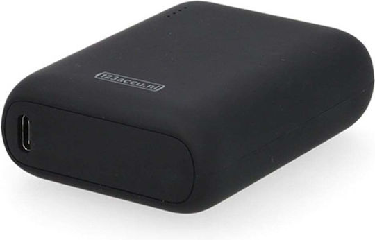 123accu ADR00364 Baterie externă 10000mAh 20W cu Port USB-A și Port USB-C Power Delivery Negru