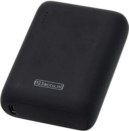 123accu ADR00364 Baterie externă 10000mAh 20W cu Port USB-A și Port USB-C Power Delivery Negru