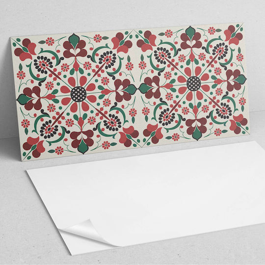 Set de Autocolante pentru Plăci de Vinil cu Model Floral de Simetrie 6x60x30 Bucăți Set de Autocolante pentru Plăci de Vinil cu Model Floral de Simetrie 6x60x30 Bucăți