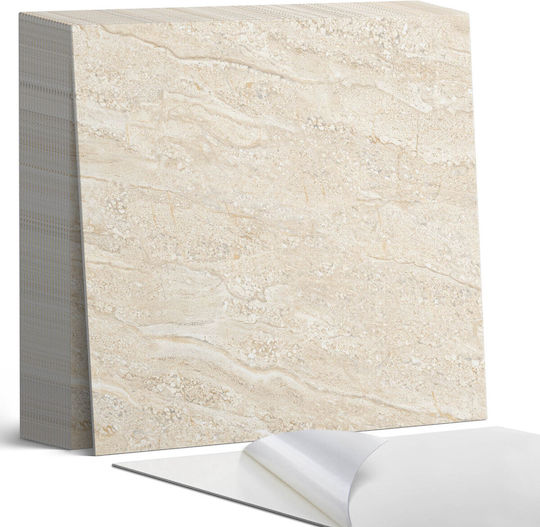 Easy Installation Vinyl Tile Set Natural Stone Design 20x20x20 cm