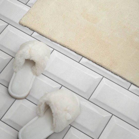Easy Installation Vinyl Tile Set 4x50x50 Cm Brick Pattern