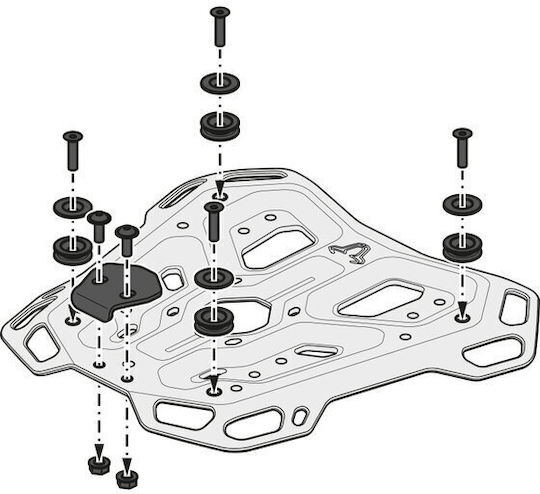 Set Case Mount Topcase Sw-motech Trax Cfmoto 800mt-x Silver