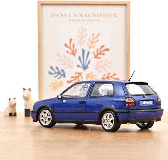 Model Mașină Volkswagen Golf Gti 1994 Jazz Albastru Scara 1:18 Norev