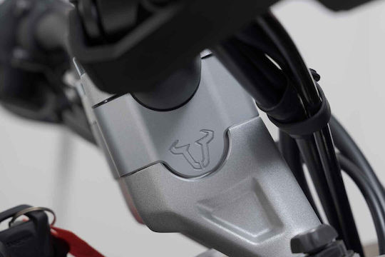 Адаптери за волан Sw-motech 30 мм Triumph Tiger 900 GT Rally Pro 24 Сребристи