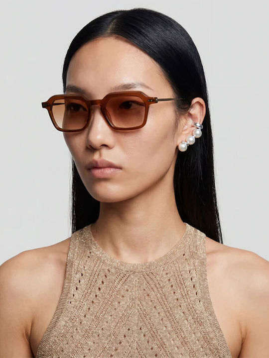 De Sunglasses Saint Γυαλιά Ηλίου Καφέ με Σκελετό De Sunglasses Saint Γυαλιά Ηλίου Καφέ με Σκελετό
