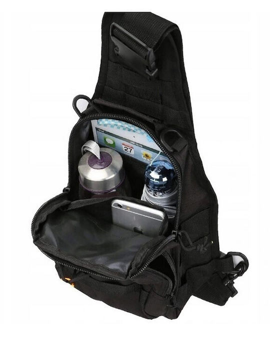 Geantă de umăr / crossbody pentru bărbați Neagră