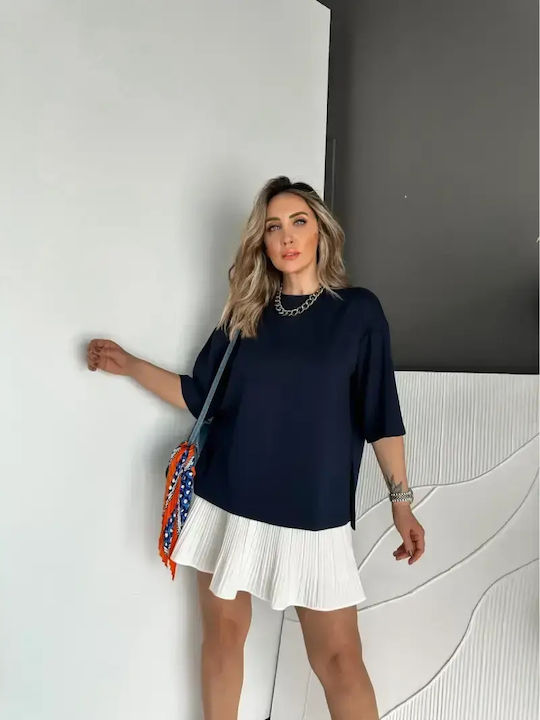Women's Oversized T-shirt Dark Blue