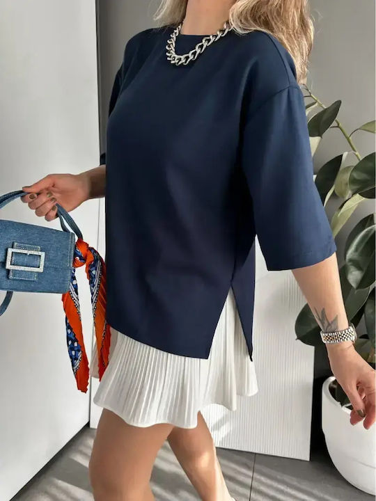 Women's Oversized T-shirt Dark Blue