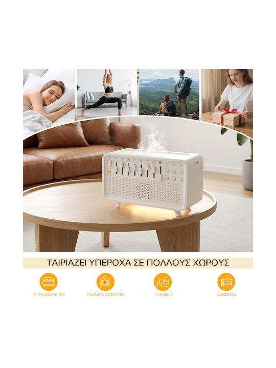 Led Aromatherapy Diffuser with Timer White 150ml ABIS-MY20