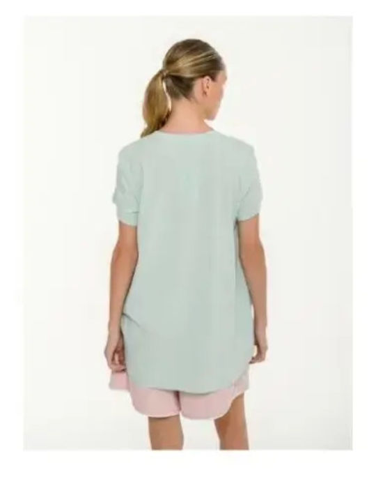 Women's Sports Oversized Green T-shirt