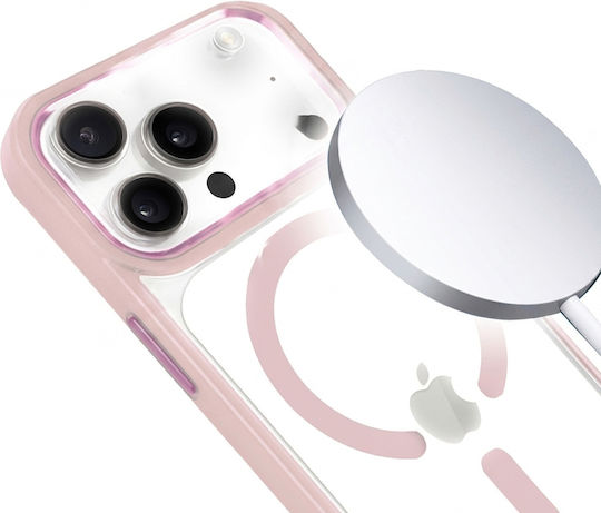 Jaym Bumper Case Iphone 17 Pro Compatible Magsafe Reinforced Frame Pink