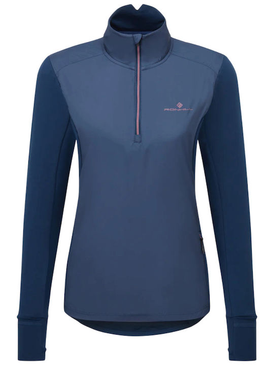 Bluza Damă Sport Uscare Rapidă Albastră