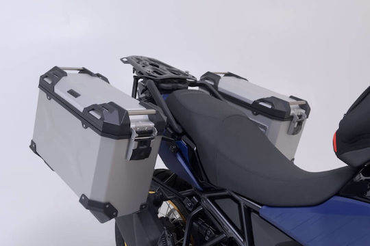 Sw-motech Trax Adv Suzuki V-strom 800/de Hard Case Base Kit Silver