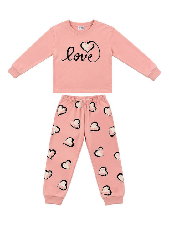 Trax Love Kinder Sweatpants Set Rosa 2Stücke Trax Love Kinder Sweatpants Set Rosa 2Stücke