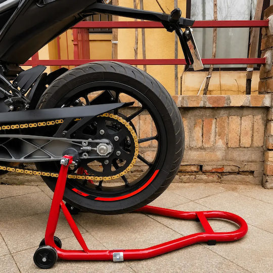 Suport universal față spate pentru motocicletă Zola suportă 450 kg reglabil 355 mm ridicare oțel