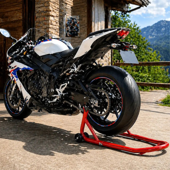 Suport universal față spate pentru motocicletă Zola suportă 450 kg reglabil 355 mm ridicare oțel