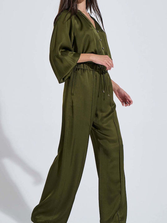 Bill Cost Women's Satin Pantaloons Olive Bill Cost Women's Satin Pantaloons Olive