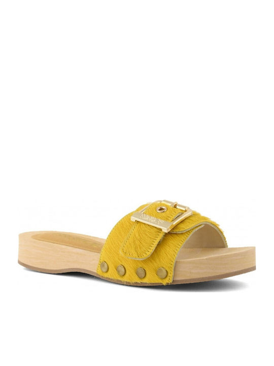 Women's Flat Sandals Yellow