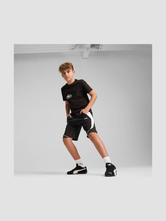 Pantaloni scurți/bermude sport pentru copii Bmw Mms Negru