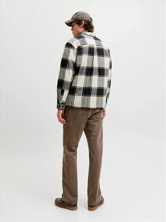 Jack & Jones Дълъг ръкав Overshirt Cloud Dancer